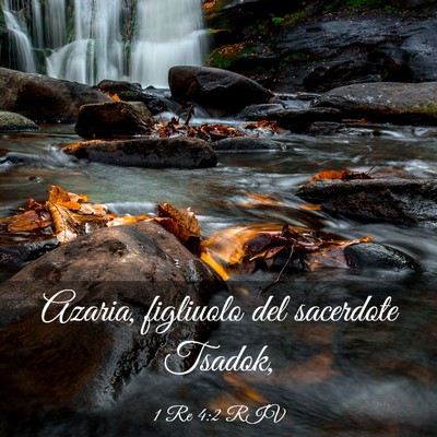Picture 03 - 1 Re 4:2 RIV - Azaria, figliuolo del sacerdote - Bible Verse Picture