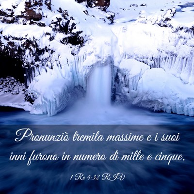 Picture 03 - 1 Re 4:32 RIV - Pronunziò tremila massime e i suoi inni furono - Bible Verse Picture