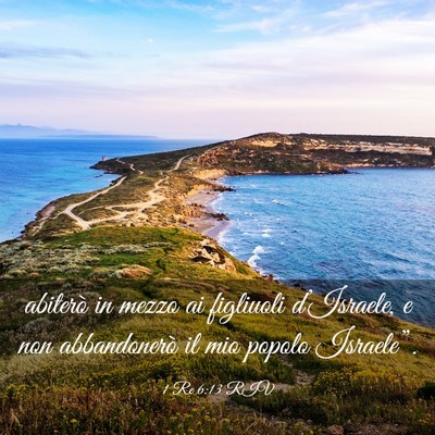 Picture 03 - 1 Re 6:13 RIV - abiterò in mezzo ai figliuoli d’Israele, e non - Bible Verse Picture
