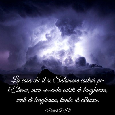 Picture 03 - 1 Re 6:2 RIV - La casa che il re Salomone costruì per - Bible Verse Picture