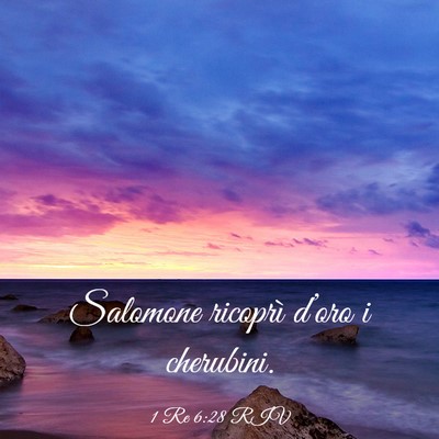 Picture 03 - 1 Re 6:28 RIV - Salomone ricoprì d’oro i - Bible Verse Picture