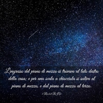Picture 03 - 1 Re 6:8 RIV - L’ingresso del piano di mezzo si trovava al - Bible Verse Picture