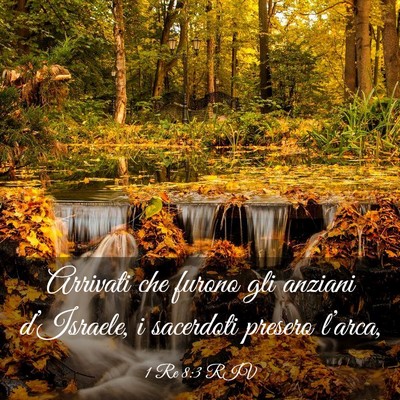 Picture 03 - 1 Re 8:3 RIV - Arrivati che furono gli anziani d’Israele, i - Bible Verse Picture