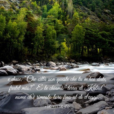 Picture 03 - 1 Re 9:13 RIV - e disse: “Che città son queste che tu m’hai - Bible Verse Picture