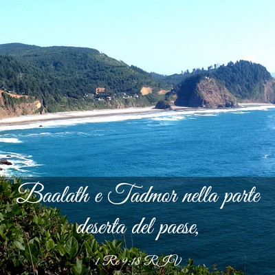 Picture 03 - 1 Re 9:18 RIV - Baalath e Tadmor nella parte deserta del - Bible Verse Picture