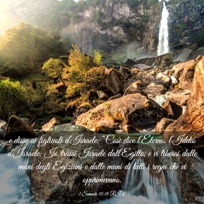 Picture 03 - 1 Samuele 10:18 RIV - e disse ai figliuoli d’Israele: “Così dice - Bible Verse Picture