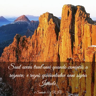 Picture 03 - 1 Samuele 13:1 RIV - Saul aveva trent’anni quando cominciò a - Bible Verse Picture