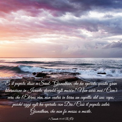 Picture 03 - 1 Samuele 14:45 RIV - E il popolo disse a Saul: “Gionathan, che ha - Bible Verse Picture