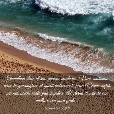 Picture 03 - 1 Samuele 14:6 RIV - Gionathan disse al suo giovane scudiero: - Bible Verse Picture