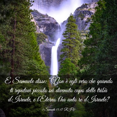 Picture 03 - 1 Samuele 15:17 RIV - E Samuele disse: “Non è egli vero che quando - Bible Verse Picture
