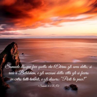 Picture 03 - 1 Samuele 16:4 RIV - Samuele dunque fece quello che l’Eterno gli - Bible Verse Picture