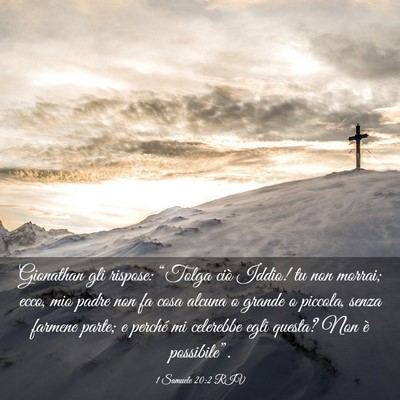 Picture 03 - 1 Samuele 20:2 RIV - Gionathan gli rispose: “Tolga ciò Iddio! tu - Bible Verse Picture