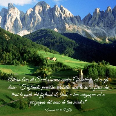 Picture 03 - 1 Samuele 20:30 RIV - Allora l’ira di Saul s’accese contro - Bible Verse Picture