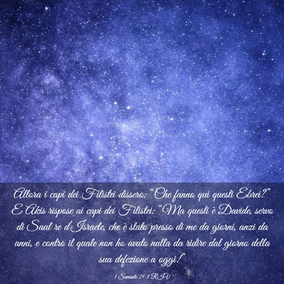 Picture 03 - 1 Samuele 29:3 RIV - Allora i capi dei Filistei dissero: “Che fanno - Bible Verse Picture