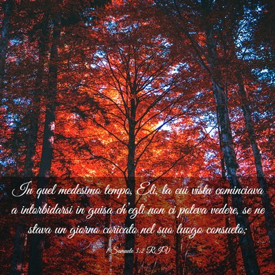 Picture 03 - 1 Samuele 3:2 RIV - In quel medesimo tempo, Eli, la cui vista - Bible Verse Picture