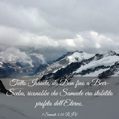 Picture 03 - 1 Samuele 3:20 RIV - Tutto Israele, da Dan fino a Beer-Sceba, - Bible Verse Picture