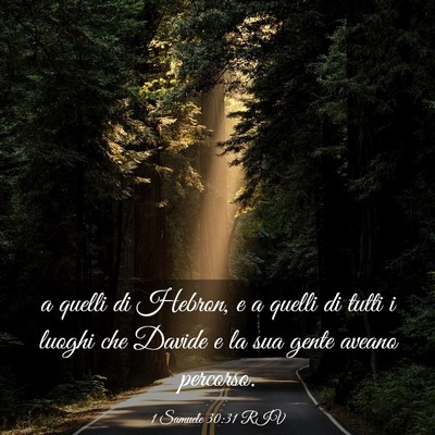 Picture 03 - 1 Samuele 30:31 RIV - a quelli di Hebron, e a quelli di tutti i luoghi - Bible Verse Picture