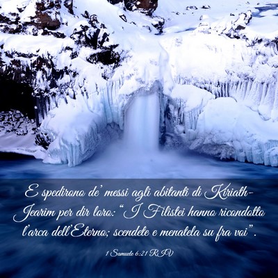 Picture 03 - 1 Samuele 6:21 RIV - E spedirono de’ messi agli abitanti di - Bible Verse Picture