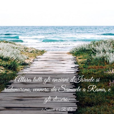 Picture 03 - 1 Samuele 8:4 RIV - Allora tutti gli anziani d’Israele si - Bible Verse Picture