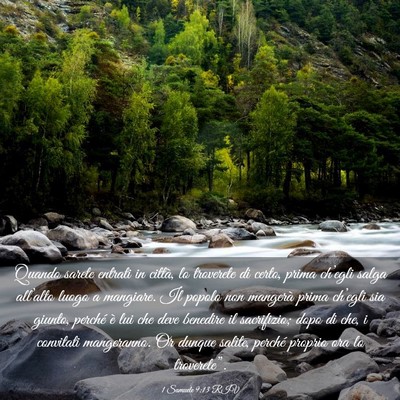Picture 03 - 1 Samuele 9:13 RIV - Quando sarete entrati in città, lo troverete di - Bible Verse Picture