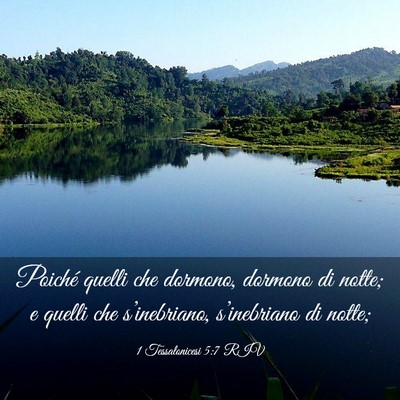 Picture 03 - 1 Tessalonicesi 5:7 RIV - Poiché quelli che dormono, dormono di notte; e - Bible Verse Picture