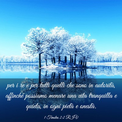 Picture 03 - 1 Timoteo 2:2 RIV - per i re e per tutti quelli che sono in - Bible Verse Picture