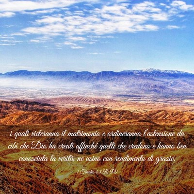 Picture 03 - 1 Timoteo 4:3 RIV - i quali vieteranno il matrimonio e ordineranno - Bible Verse Picture