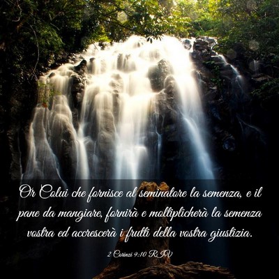 Picture 03 - 2 Corinzi 9:10 RIV - Or Colui che fornisce al seminatore la semenza, e - Bible Verse Picture