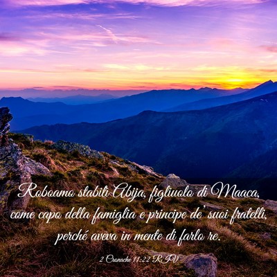 Picture 03 - 2 Cronache 11:22 RIV - Roboamo stabilì Abija, figliuolo di Maaca, come - Bible Verse Picture