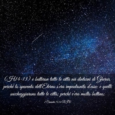 Picture 03 - 2 Cronache 14:14 RIV - (H14-13) e batteron tutte le città nei dintorni - Bible Verse Picture