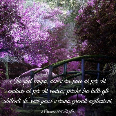 Picture 03 - 2 Cronache 15:5 RIV - In quel tempo, non v’era pace né per chi - Bible Verse Picture
