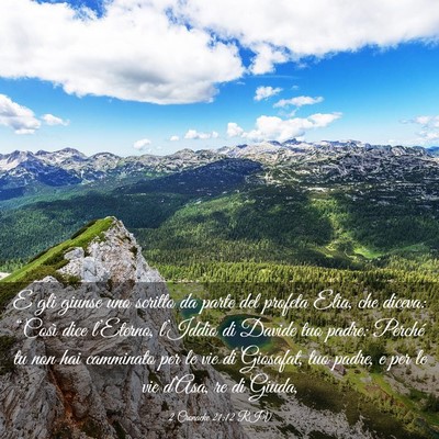 Picture 03 - 2 Cronache 21:12 RIV - E gli giunse uno scritto da parte del profeta - Bible Verse Picture