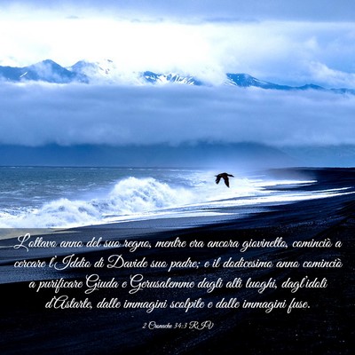 Picture 03 - 2 Cronache 34:3 RIV - L’ottavo anno del suo regno, mentre era ancora - Bible Verse Picture