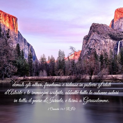 Picture 03 - 2 Cronache 34:7 RIV - demolì gli altari, frantumò e ridusse in - Bible Verse Picture