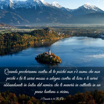 Picture 03 - 2 Cronache 6:36 RIV - Quando peccheranno contro di te poiché non - Bible Verse Picture
