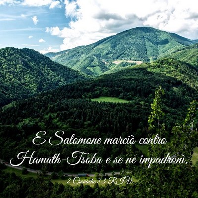 Picture 03 - 2 Cronache 8:3 RIV - E Salomone marciò contro Hamath-Tsoba e se ne - Bible Verse Picture