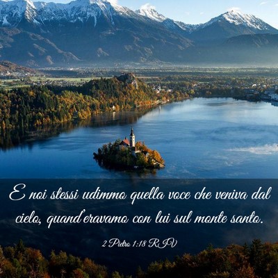 Picture 03 - 2 Pietro 1:18 RIV - E noi stessi udimmo quella voce che veniva dal - Bible Verse Picture