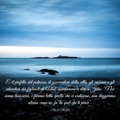 Picture 03 - 2 Re 10:5 RIV - E il prefetto del palazzo, il governatore della - Bible Verse Picture