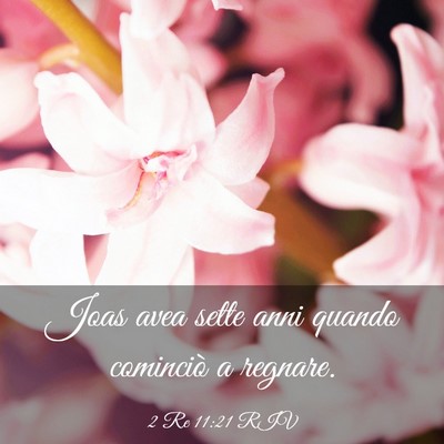 Picture 03 - 2 Re 11:21 RIV - Joas avea sette anni quando cominciò a - Bible Verse Picture