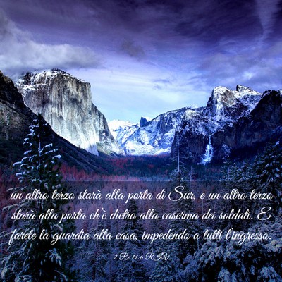 Picture 03 - 2 Re 11:6 RIV - un altro terzo starà alla porta di Sur, e un - Bible Verse Picture