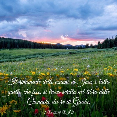 Picture 03 - 2 Re 12:19 RIV - Il rimanente delle azioni di Joas e tutto quello - Bible Verse Picture