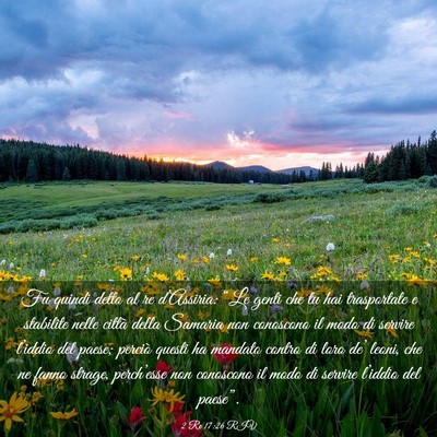 Picture 03 - 2 Re 17:26 RIV - Fu quindi detto al re d’Assiria: “Le genti - Bible Verse Picture