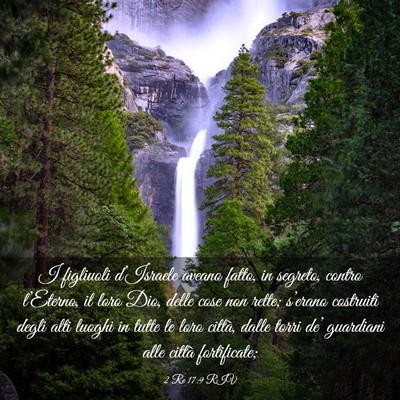 Picture 03 - 2 Re 17:9 RIV - I figliuoli d’Israele aveano fatto, in segreto, - Bible Verse Picture