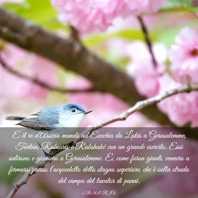 Picture 03 - 2 Re 18:17 RIV - E il re d’Assiria mandò ad Ezechia da Lakis a - Bible Verse Picture