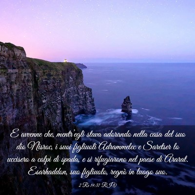Picture 03 - 2 Re 19:37 RIV - E avvenne che, mentr’egli stava adorando nella - Bible Verse Picture