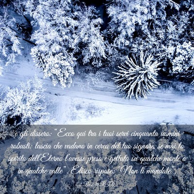 Picture 03 - 2 Re 2:16 RIV - e gli dissero: “Ecco qui tra i tuoi servi - Bible Verse Picture