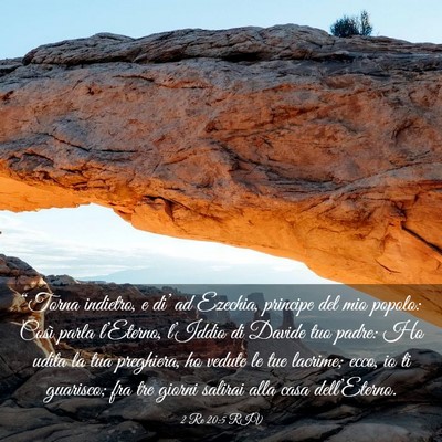 Picture 03 - 2 Re 20:5 RIV - “Torna indietro, e di’ ad Ezechia, principe - Bible Verse Picture