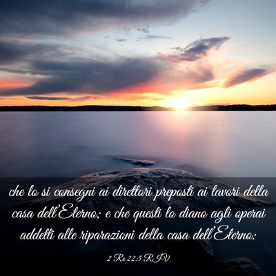 Picture 03 - 2 Re 22:5 RIV - che lo si consegni ai direttori preposti ai - Bible Verse Picture