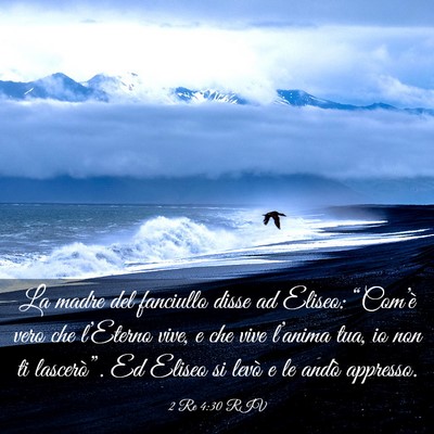 Picture 03 - 2 Re 4:30 RIV - La madre del fanciullo disse ad Eliseo: - Bible Verse Picture