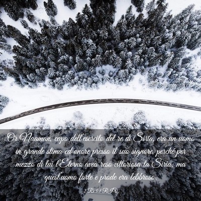 Picture 03 - 2 Re 5:1 RIV - Or Naaman, capo dell’esercito del re di Siria, - Bible Verse Picture
